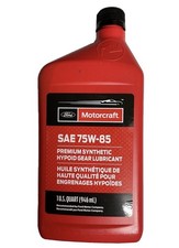 MOTORCRAFT SAE 75W-85 PREMIUM SYNTHETIC HYPOID GEAR LUBRICANT XY75W85QL 0.946 ML picture