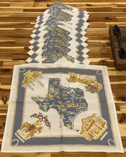 VTG Texas State Map Souvenir Cloth Napkin/Tea Towels (13)Adventure Destinations picture