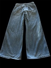 Dazy Wide Leg Jeans Women's Medium Blue Medium Wash Denim Y2K Baggy Jeans 28x28 picture