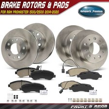 12Pcs Front & Rear Disc Brake Rotors & Ceramic Brake Pads for Ram ProMaster 1500 picture