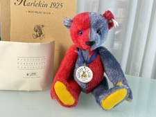 Steiff Animal Teddy Bear 420214 Harlequin Teddy Bear 35cm. Excellent Condition picture