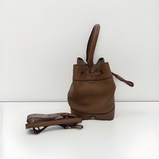 TORY BURCH Hobo Pebble Lambskin Drawstring Leather Amazing Bucket Bag picture