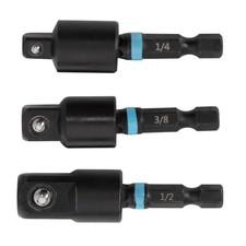 Spyder 3pc 3 in. Swivel Joint Socket Adapter Set 1/4, 3/8, and 1/2-Inch 19708 picture