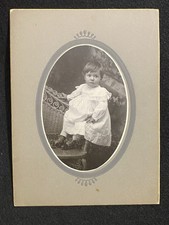 Goldendale Washington WA Cute Baby Child Klickitat Co. Antique Cabinet Photo picture