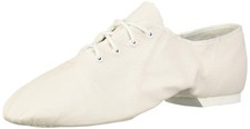 Bloch Women's Jazzsoft Leather Jazz Shoes Split Sole Lace Up with Suede Outsole picture
