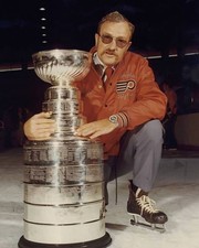 Fred Shero Philadelphia Flyers Legend Signed 2X Stanley Cup  Rangers  HOF  d. 90 picture