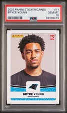 2023 Panini Sticker & Card Collection Bryce Young Rookie (RC) - PSA 10 - Pop 4 picture
