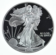 1998-P American Silver Eagle Proof Coin 1 Oz picture