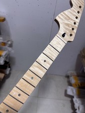 Reverse big head 22 fret flame Maple Electric Guitar neck natural gloss part picture