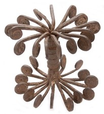 Antique Vintage African Iron Currency Bundle Kirdi Matakam Ethnographic Art Old picture