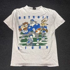 Vintage Detroit Lions 1993 Looney Tune Tee Shirt AN57687 picture