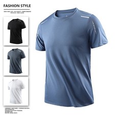 SlimFit CHRLCK Men's Quick Dry Running T-Shirt Breathable Sports Gym Fitness Top picture