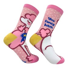 Women's You Fancy Bitch Socks Funny Offensive Fabulous Dog Joke Footwear picture