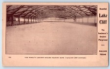 c1905 Lake Cliff Largest Roller Skating Rink Dallas Texas TX Antique Postcard picture