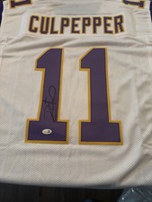 Dante Cullpepper Minnesota Vikings Stitched Signed Jersey with COA JSA picture