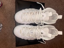 Size 9.5M/11W - Nike Air Foamposite One Triple White Brand new in box. picture