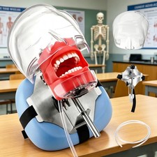 Dental Simulator Manikin Phantom Head Teeth Model Bench Mount Teaching Model picture