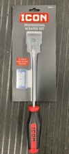 BRAND NEW Icon SCRAPER STAINLESS WITH SOFT GRIP 10 high carbon steel blades picture