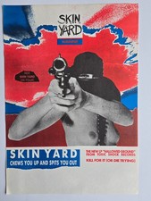 SKIN YARD Hallowed Ground 1986 Vintage Promo Poster - VERY RARE - VG+ picture