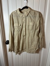 Chico’s Light Khaki Button Up Size 2 picture