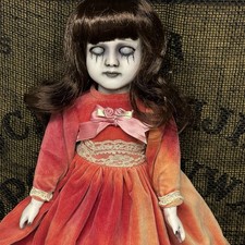 OOAK Creepy Odd 16” Haunting Ghost Spirit Gothic Halloween Horror Art Doll picture