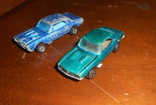 Vintage Hot Wheels Redline 1968 BRIGHT Green Custom Camaro HK - WHITE Int picture