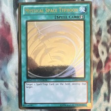 YUGIOH Mystical Space Typhoon GLD5-EN038 Ghost Rare LP picture