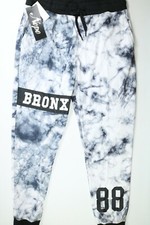 Mens Nope White/Black Bronx Joggers XL NEW NWT picture