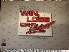 Vintage Milton Bradley Win Lose Or Draw Board Game (1987) No Missing Pieces picture