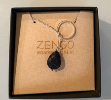 Bops Zengo Essential Oil Diffuser Necklace, Genuine Natural Porus Lava Stone picture