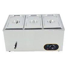 MOOTACO Commercial Food Warmer Stainless Steel Bain Marie Buffet Warmer 1500W picture