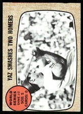 1968 Topps #152 World Series Game #2 - Yaz Smashes Two Homers picture