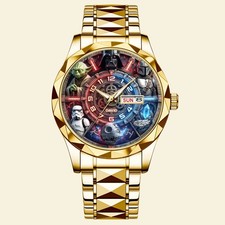 Personalized Sci Fi Galaxy Warrior Cosmic Energy Alloy Luxury Quartz Watch picture