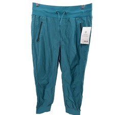 NEW Athleta Trekkie North Crop Jogger Pants Teal Women's Size 8T picture