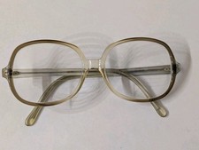 Vintage Clear Smoke Eyeglasses Frames 54-15 MB 135 USA Translucent Gray Square picture