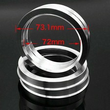 4pcs Alloy Customize Made Wheel Spacer Spigot Hub Centric Rings 73.1mm to 72mm picture