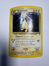 Pokémon TCG Ampharos Holo Rare Unlimited 1/111 Neo Genesis 80 HP English picture