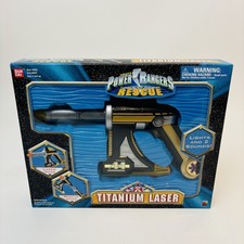 Vintage Bandai Power Rangers Lightspeed Rescue Titanium Laser In Box Working picture