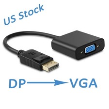 1-100 DisplayPort DP Male To VGA Female Adapter Display Port Cable Converter LOT picture