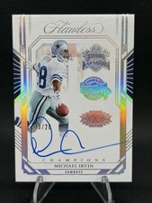 2023 Panini Flawless Michael Irvin Champions Auto #3X-MIN 13/20 Dallas Cowboys picture