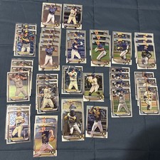 2024-25 Bowman Chrome Milwaukee Brewers Prospect Lot Of 40 picture