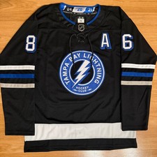 Tampa Bay Lightning Black Alternate Jersey Kucherov Stitched Mens Sizes picture