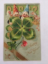 Happy New Year 1909 Antique Postcard picture