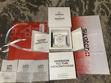 OMEGA x Swatch WHITE Snoopy MoonSwatch Mission to Moonphase Full Moon + GIFT BOX picture