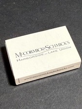 Vintage Matchbox - McCormick & Schmick's - Seattle, Washington picture