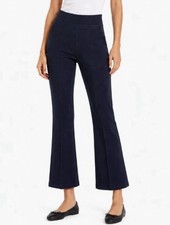 EUC $128 Spanx On The Go Kick Flare Ponte Ankle Pant: Navy Blue, Size Small picture