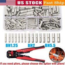 220/660PCS Non Insulated Butt Splice Crimp Wire Connectors Terminal Kit 22/10AWG picture