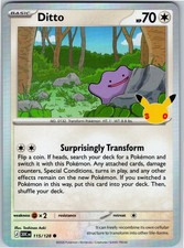 Ditto Holofoil [30C - 115/128] Pokemon NM picture