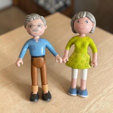 Haba Grandparents Bendable Poseable Action Figure Set of 2 Collectible Toy picture