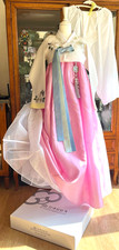 Korean Traditional Silk Hanbok Hand Embroidered Top Kim Yejin Design Collectible picture